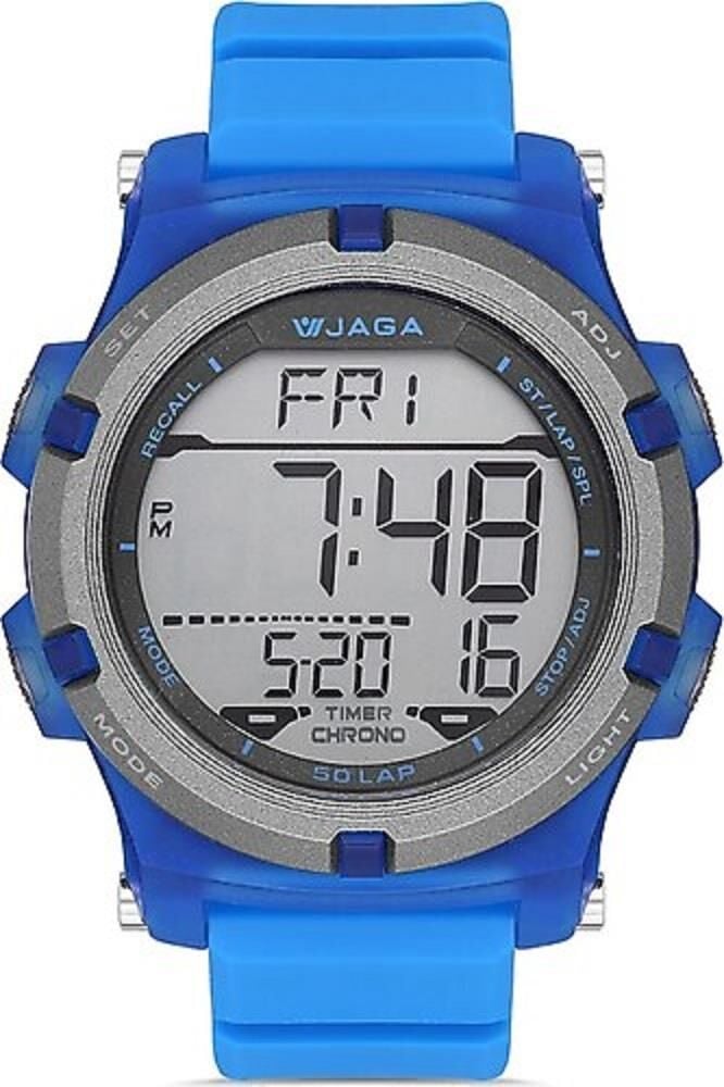 JAGA M1192-0EEC Alarm Kronometre Aydınlatmalı Dijital Genç Kol Saati