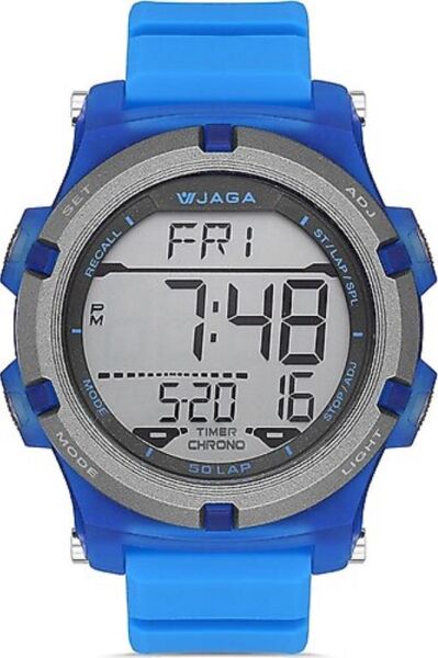 JAGA M1192-0EEC Alarm Kronometre Aydınlatmalı Dijital Genç Kol Saati