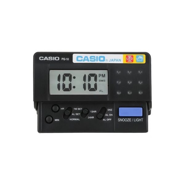 Casio PQ-10-1R Mini Seyahat Ertelemeli Beep Alarm Işıklı 12/24 Saat Dilimi Özellikli Masa Saati
