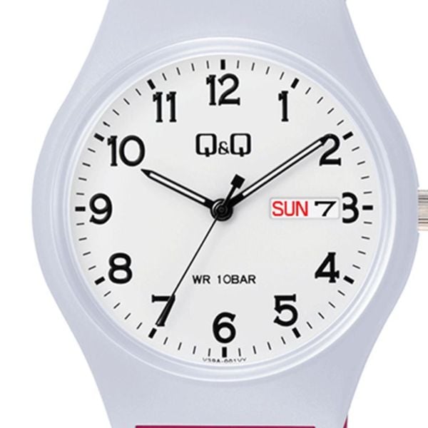 Q&Q V39A-001VY Pembe Takvimli 10 Atm Genç Kol Saati