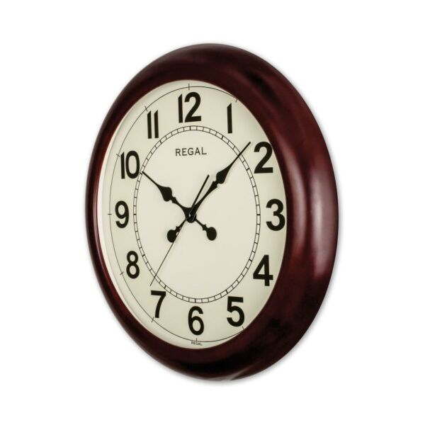 Regal 2101 RI Masif Ahşap Kasa Sessiz Akar Saniyeli Duvar Saat