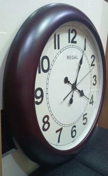 Regal 2101 RI Masif Ahşap Kasa Sessiz Akar Saniyeli Duvar Saat
