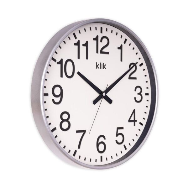 Klik Simplex Plastik Kasa Metalik Renkli 37.5 cm Çaplı Modern Sessiz Saniye Mekanizmalı Duvar Saati