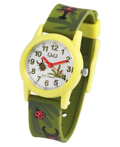 Q&Q VR99J016Y Uğur Böceği Desenli Çocuk Kol Saati