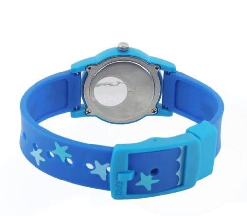 Q&Q VR99J009Y Yunus Desenli Silikon 10 Bar Su Geçirmez Çocuk Kol Saati