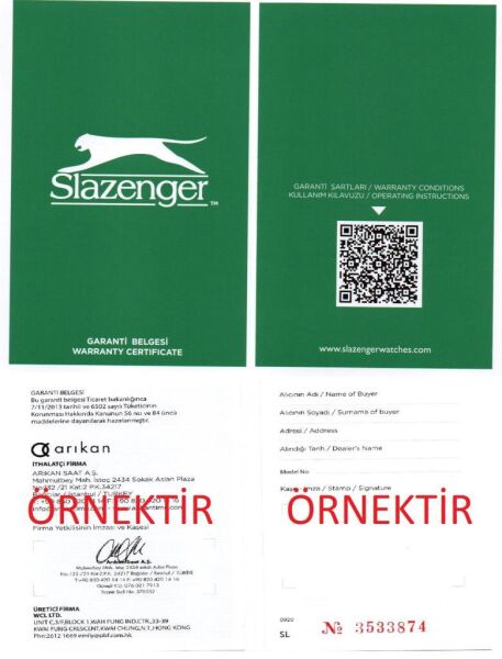 Slazenger SL.09.1998.2.04 Multifonksiyonlu Erkek Kol Saati