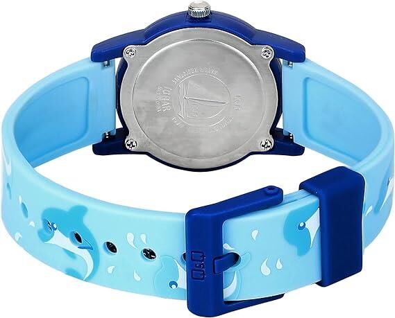Q&Q V22A-014VY Yunus Desenli Silikon 10 Atm Su Geçirmez Çocuk Kol Saati
