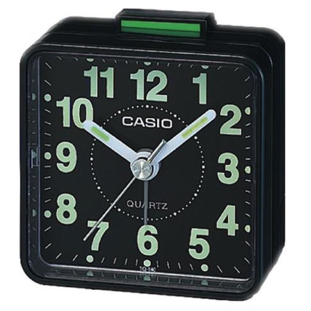 Casio TQ-140-1DF Siyah Beep Alarmlı Fosforlu Masa Saati