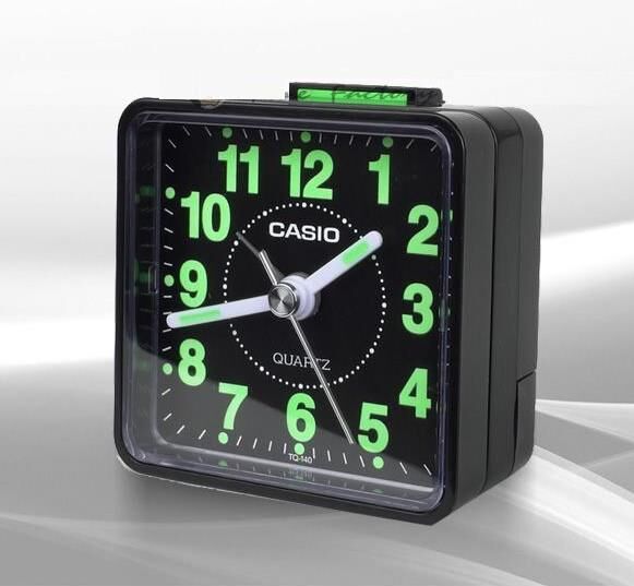 Casio TQ-140-1DF Siyah Beep Alarmlı Fosforlu Masa Saati