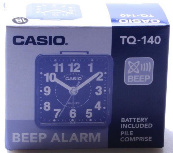 Casio TQ-140-1DF Siyah Beep Alarmlı Fosforlu Masa Saati