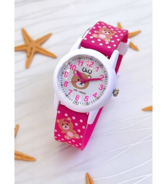Q&Q V22A-012VY Ayıcık Desenli Çocuk Kol Saati