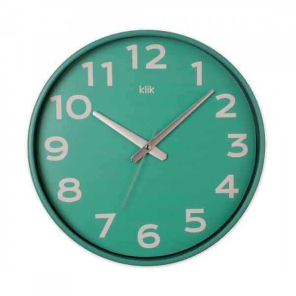 Klik Simplex Yeşil Joy Serisi 37.5 cm Sessiz Duvar Saati