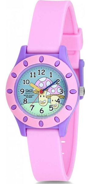 Q&Q VQ13J009Y Mantar Desenli Çocuk Kol Saati