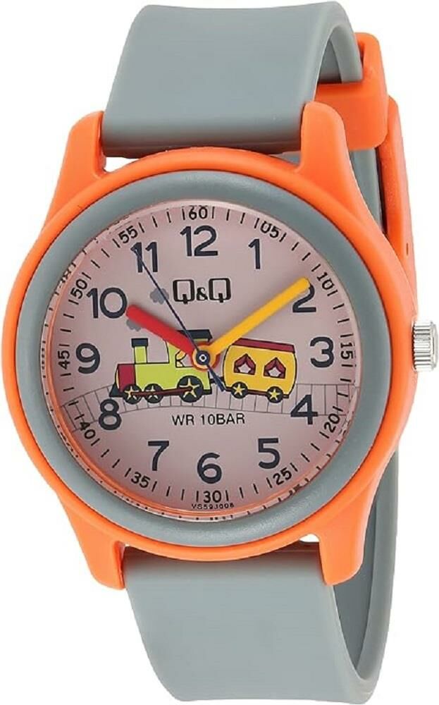 Q&Q VS59J008Y Tren Desenli Çocuk Kol Saati