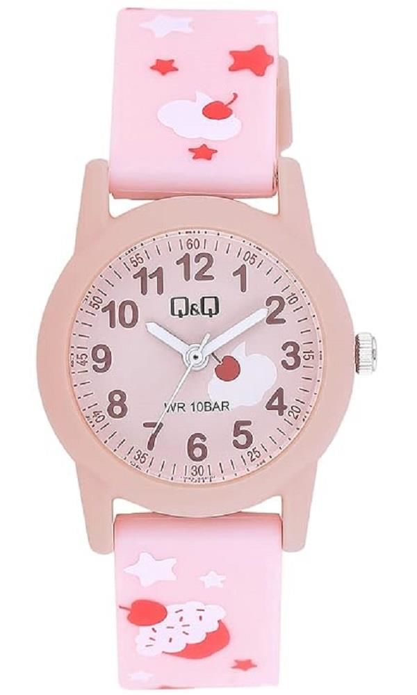 Q&Q V22A-001VY Vişne Desenli Çocuk Kol Saati