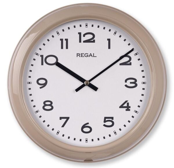 Regal 4290 EW Özel Seri Metal Kasa Akar Sessiz Saniyeli Duvar Saati