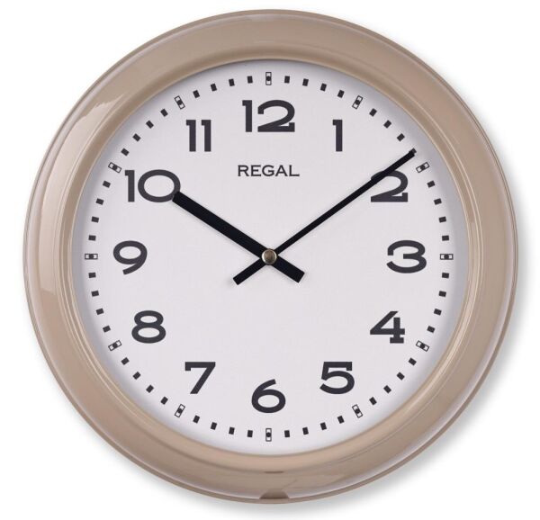 Regal 4290 EW Özel Seri Metal Kasa Akar Sessiz Saniyeli Duvar Saati