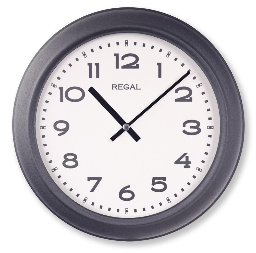 Regal 4290 BW Özel Seri Metal Kasa Akar Sessiz Saniyeli Duvar Saati