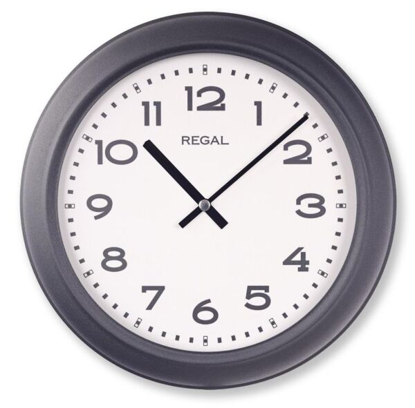 Regal 4290 BW Özel Seri Metal Kasa Akar Sessiz Saniyeli Duvar Saati