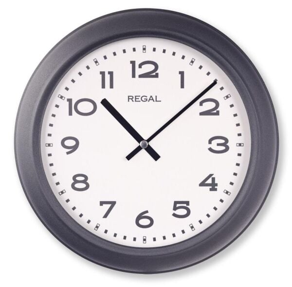 Regal 4290 BW Özel Seri Metal Kasa Akar Sessiz Saniyeli Duvar Saati