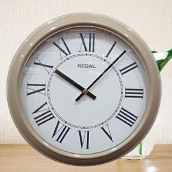 Regal 4290 EWR Özel Seri Metal Kasa Akar Sessiz Saniyeli Duvar Saati