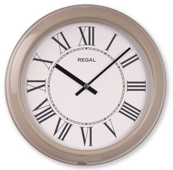 Regal 4290 EWR Özel Seri Metal Kasa Akar Sessiz Saniyeli Duvar Saati