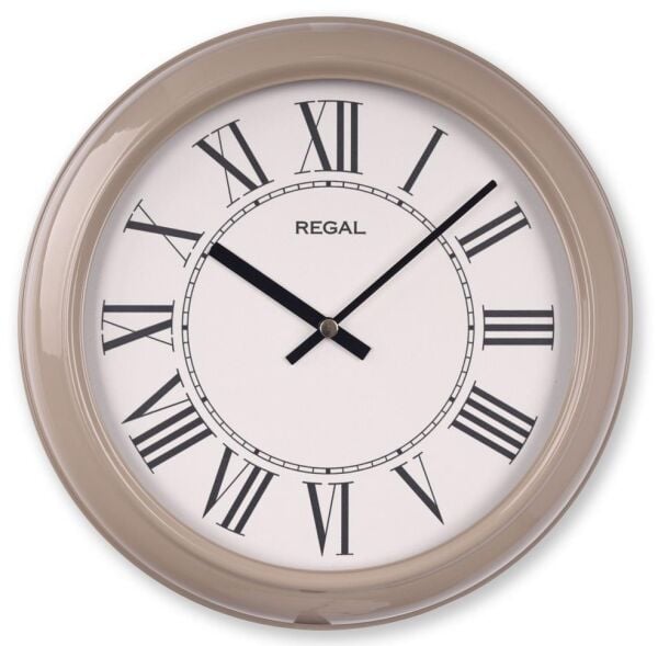 Regal 4290 EWR Özel Seri Metal Kasa Akar Sessiz Saniyeli Duvar Saati
