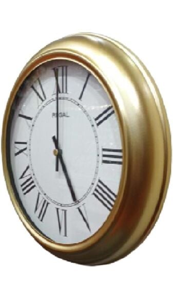 Regal 4290 GWR Özel Seri Metal Kasa Akar Sessiz Saniyeli Duvar Saati
