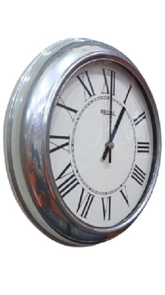 Regal 4290 SWR Özel Seri Metal Kasa Akar Sessiz Saniyeli Duvar Saati
