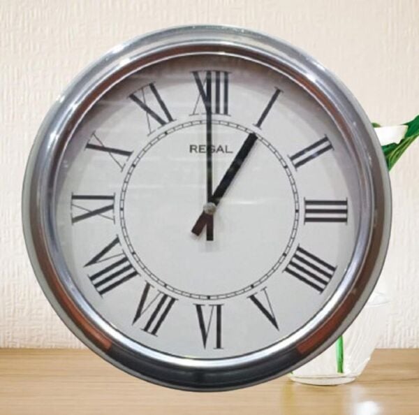 Regal 4290 SWR Özel Seri Metal Kasa Akar Sessiz Saniyeli Duvar Saati