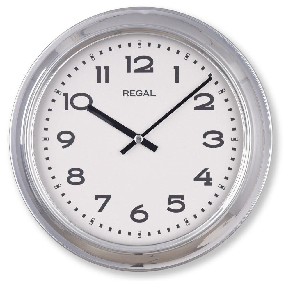 Regal 4290 SW Özel Seri Metal Kasa Akar Sessiz Saniyeli Duvar Saati