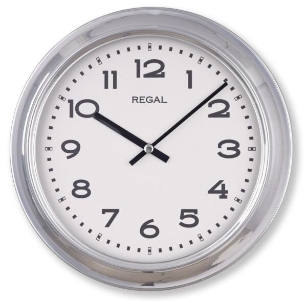 Regal 4290 SW Özel Seri Metal Kasa Akar Sessiz Saniyeli Duvar Saati