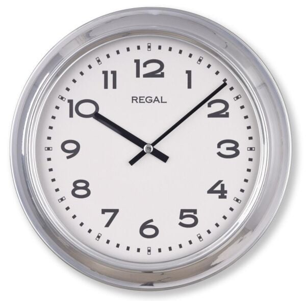 Regal 4290 SW Özel Seri Metal Kasa Akar Sessiz Saniyeli Duvar Saati