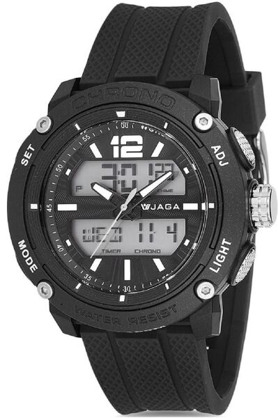 Jaga JL AD1220-4AAA 640081 Alarm Kronometre Aydınlatmalı Genç Çift Kol Saati