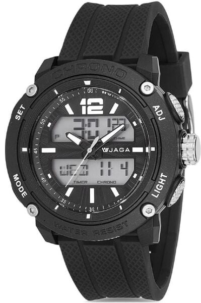 Jaga JL AD1220-4AAA 640081 Alarm Kronometre Aydınlatmalı Genç Çift Kol Saati
