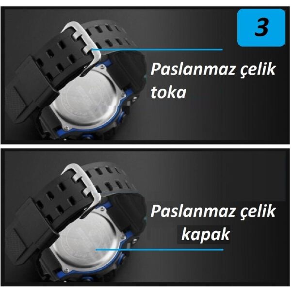 Jaga JL AD1220-4AAA 640081 Alarm Kronometre Aydınlatmalı Genç Çift Kol Saati