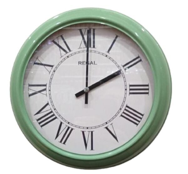 Regal 4290 HWR Özel Seri Metal Kasa Akar Sessiz Saniyeli Duvar Saati