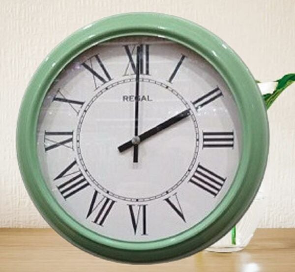 Regal 4290 HWR Özel Seri Metal Kasa Akar Sessiz Saniyeli Duvar Saati