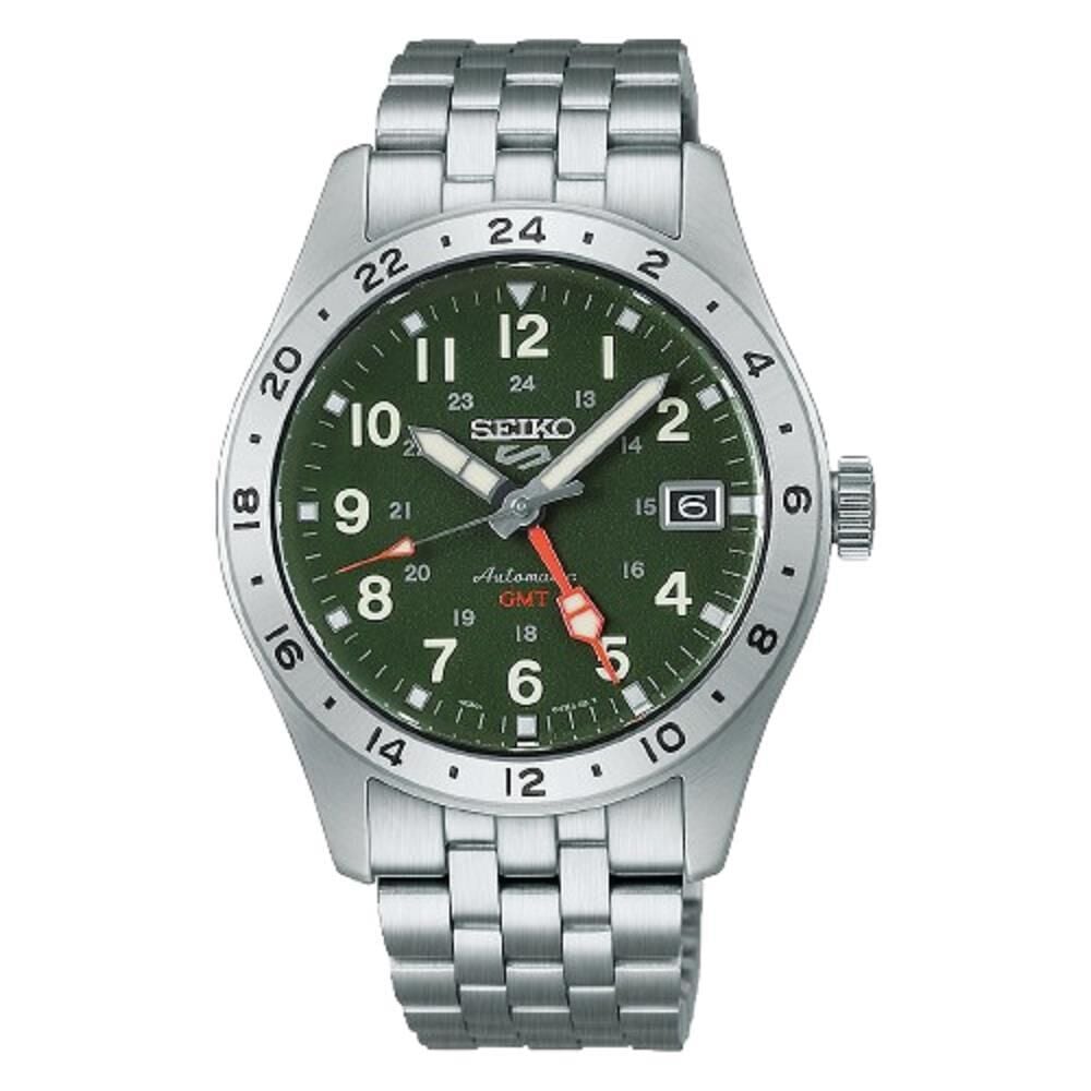 Seiko 5 HDB001K1 Field GMT Khaki Drill Otomatik Erkek Kol Saati