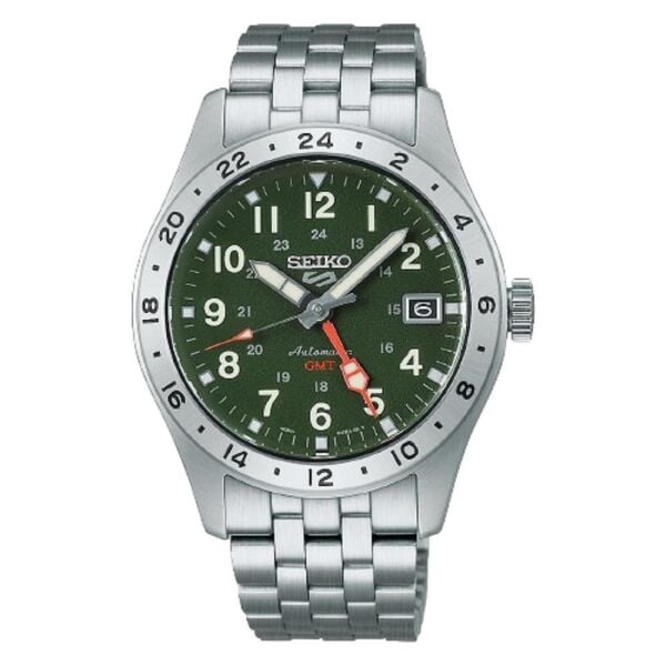 Seiko 5 HDB001K1 Field GMT Khaki Drill Otomatik Erkek Kol Saati