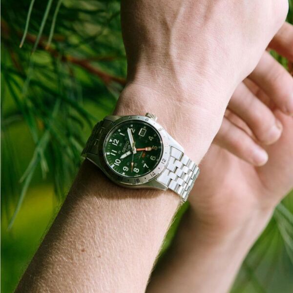 Seiko 5 HDB001K1 Field GMT Khaki Drill Otomatik Erkek Kol Saati