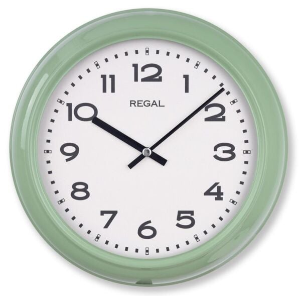 Regal 4290 HW Özel Seri Metal Kasa Akar Sessiz Saniyeli Duvar Saati