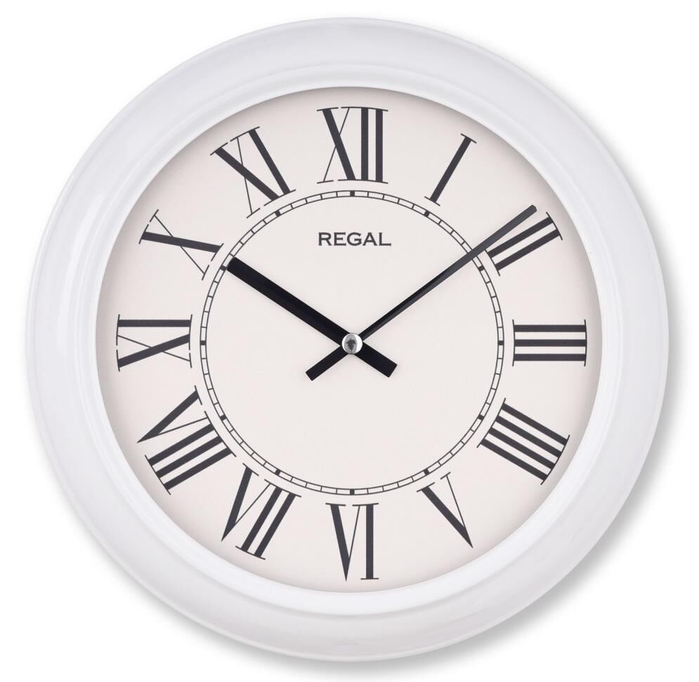 Regal 4290 WWR Özel Seri Metal Kasa Akar Sessiz Saniyeli Duvar Saati