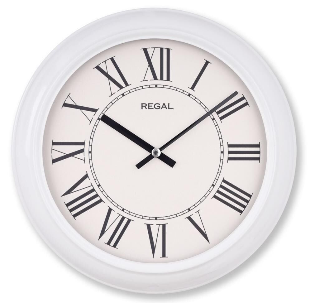 Regal 4290 WWR Özel Seri Metal Kasa Akar Sessiz Saniyeli Duvar Saati