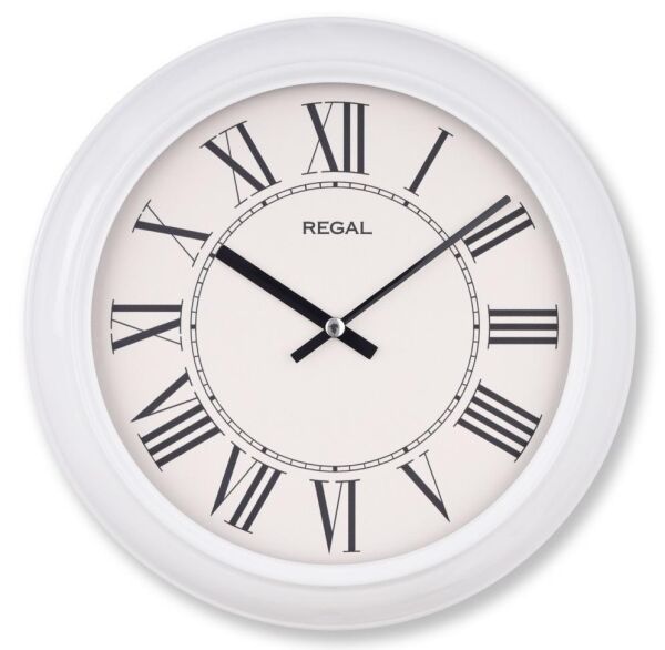 Regal 4290 WWR Özel Seri Metal Kasa Akar Sessiz Saniyeli Duvar Saati