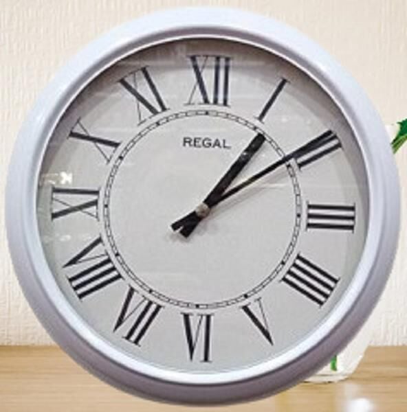Regal 4290 WWR Özel Seri Metal Kasa Akar Sessiz Saniyeli Duvar Saati