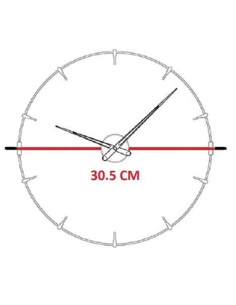 Klik Slim Uzay Plastik Kasa Beyaz Renkli 30.5 cm Çaplı Modern Sessiz Saniye Mekanizmalı Duvar Saati