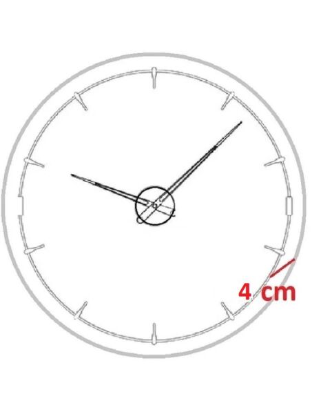 Klik Slim Safari Plastik Kasa Krem Renkli 30.5 cm Çaplı Modern Sessiz Saniye Mekanizmalı Duvar Saati
