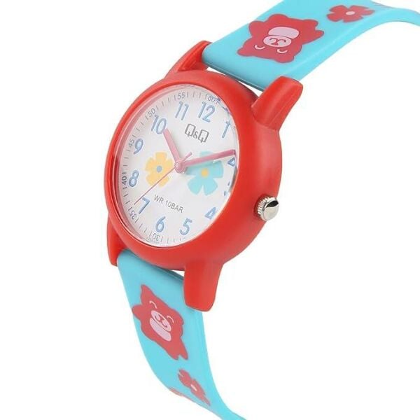 Q&Q V23A-003VY Çiçek Ayıcık Desenli Çocuk Kol Saati