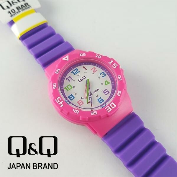 Q&Q VR19J013Y Renkli Rakamlı Çocuk Kol Saati